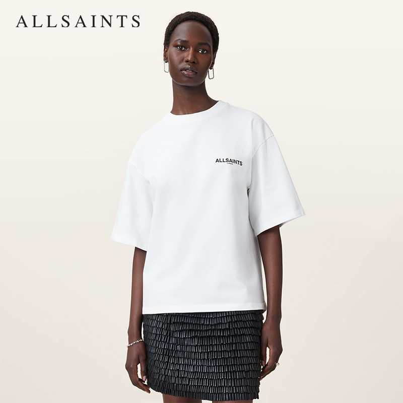 ALLSAINTS女士印花圆领T恤