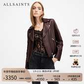 女装 ALLSAINTS女士修身 皮衣Dalby羊皮夹克外套秋季 W099LB