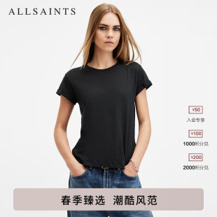 女装 ALLSAINTS女士圆领短袖 款 春季 W238JB T恤基础百搭休闲打底衫