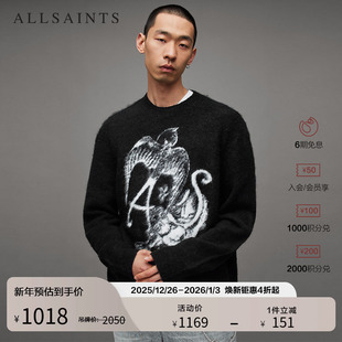 男装 ALLSAINTS男士 秋冬季 针织衫 MK004Z 艺术毛衣宽松套头衫