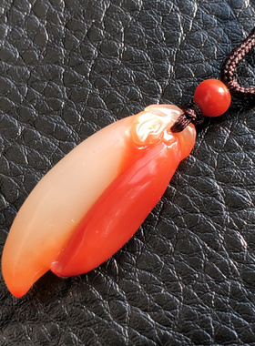 精品手链摆件挂件吊坠手件结晶芙蓉石小辣椒