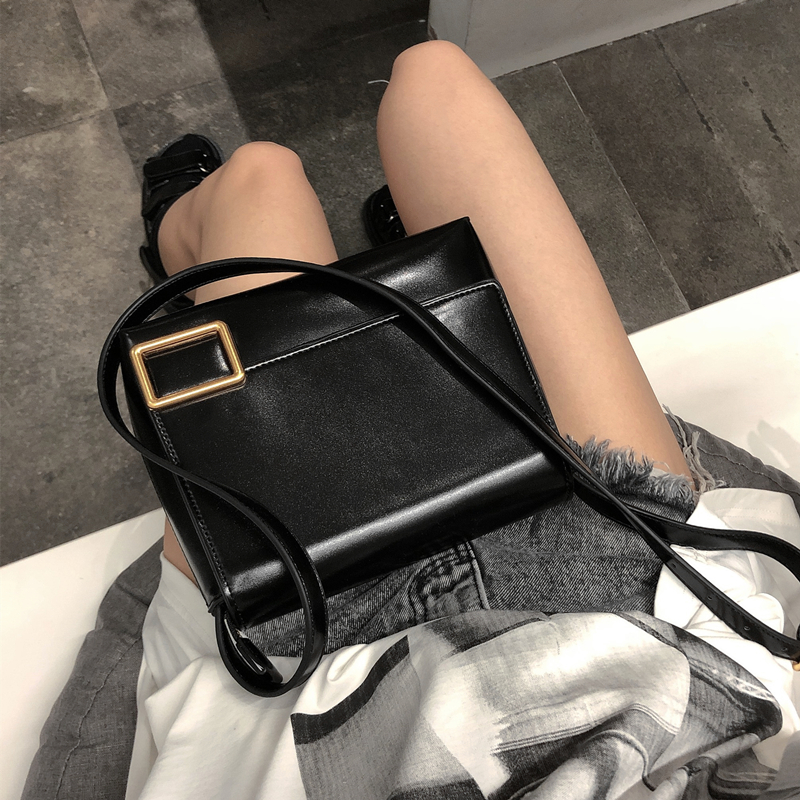 OPEN UP陳丁丁女包2019小包包单肩包女新款定型小方包斜挎包手提