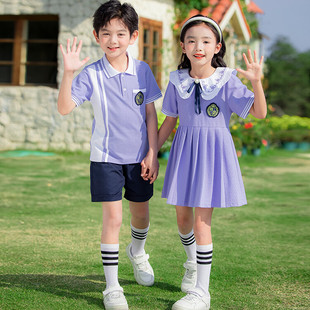 班服英伦学院风儿童演出服合唱六一小学生校服套装 幼儿园园服夏季