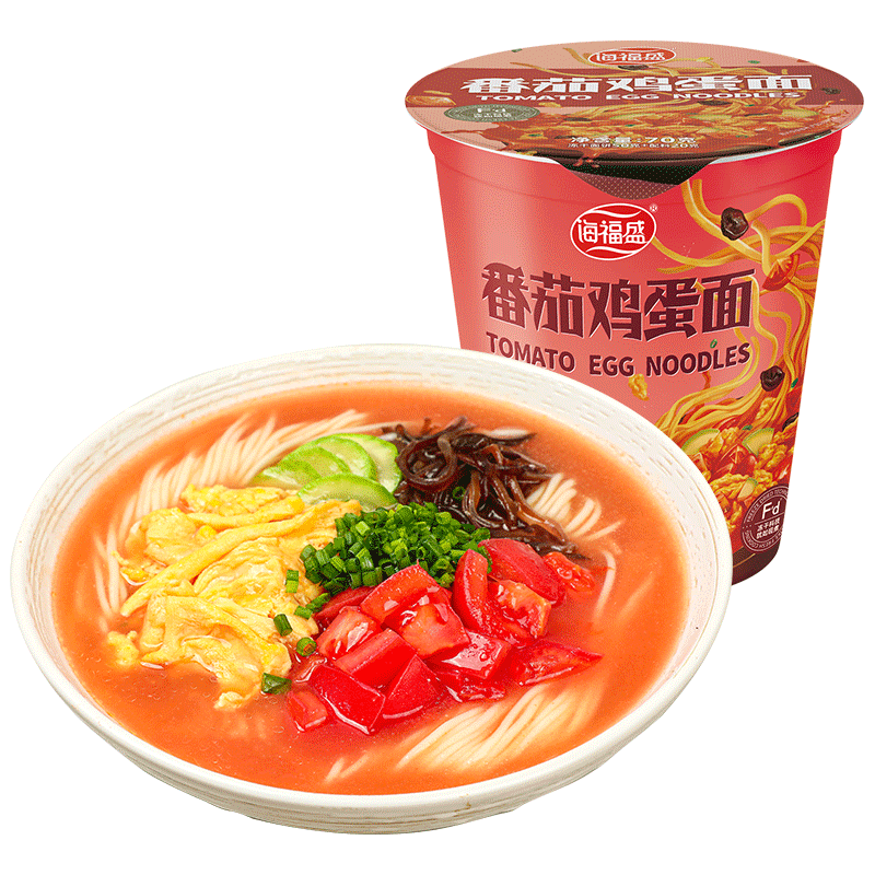 海福盛番茄鸡蛋面单泡面非油炸