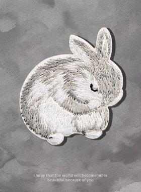 卡通可爱小动物刺绣自粘布贴diy手机壳妈咪包装饰贴羽绒服补丁贴