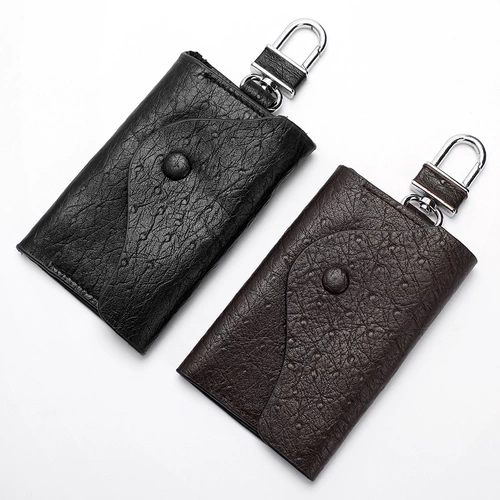 Универсальная вместительная и большая ключница, картхолдер, кожаная система хранения, из натуральной кожи, 2 в 1, воловья кожа