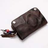 Универсальная ключница, двухэтажная вместительная и большая система хранения, чехол для проездного, картхолдер, кожаный бумажник, из натуральной кожи, 2 в 1