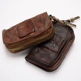 Универсальная ключница, вместительный и большой чехол для проездного, картхолдер, кожаная система хранения, из натуральной кожи, 2 в 1, воловья кожа