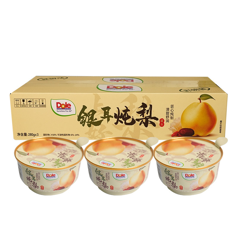 【Dole都乐银耳炖梨280g3】即食梨羹清甜润喉适合办公休闲食用,粮油调味/速食/干货/烘焙,速食粥,淘宝优惠券,粉丝福利购,淘宝优惠卷