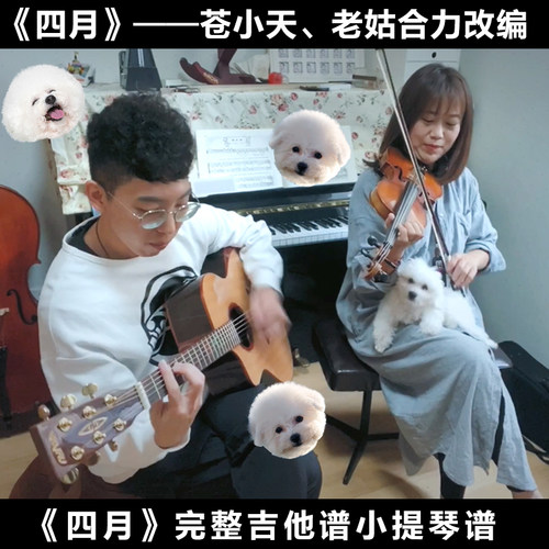 【光るなら】四月是你的谎言op1 完整版吉他谱+小提琴谱+伴奏