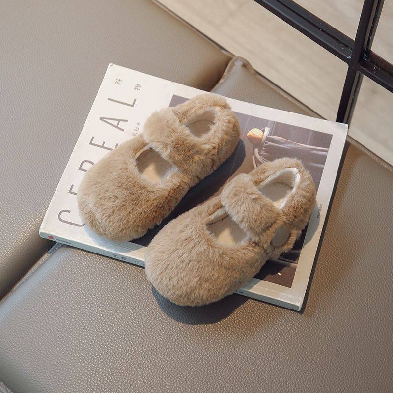 女童毛毛棉鞋2025新款冬季魔术贴女宝豆豆鞋幼儿园爆款轻便平底鞋,童鞋/婴儿鞋/亲子鞋,棉鞋,淘宝优惠券,粉丝福利购,淘宝优惠卷