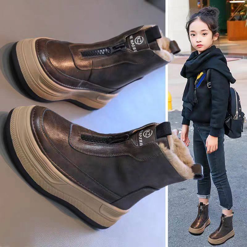 女童厚底雪地靴冬季2026新款儿童加绒加厚短靴保暖大棉鞋防水棉靴,童鞋/婴儿鞋/亲子鞋,雪地靴,淘宝优惠券,粉丝福利购,淘宝优惠卷