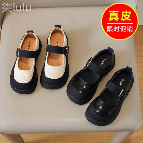 女童皮鞋春夏黑色新款皮鞋