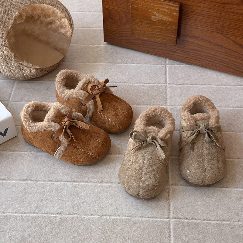 儿童南瓜勃肯鞋2025秋冬新款女孩加绒加厚复古豆豆鞋软底防滑棉鞋,童鞋/婴儿鞋/亲子鞋,棉鞋,淘宝优惠券,粉丝福利购,淘宝优惠卷
