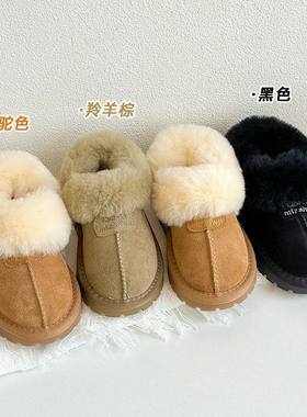 女童雪地靴皮毛一体加绒宝宝鞋