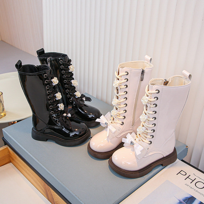 女童靴子2025秋冬新款兒童馬丁靴