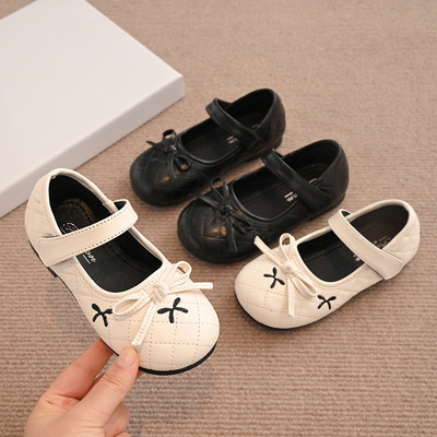 2025春季新款女宝宝软底结公主鞋