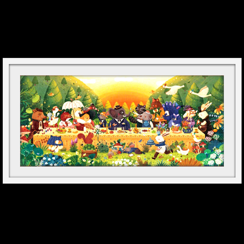 放大卡纸拼图定制7岁以上组合