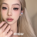 DIGU气质超闪镶钻星星耳夹女轻奢高级感无耳洞耳骨夹独特耳环耳饰