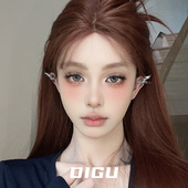 DIGU精灵耳饰气质金属蝴蝶耳夹女独特小众设计感无耳洞耳骨夹