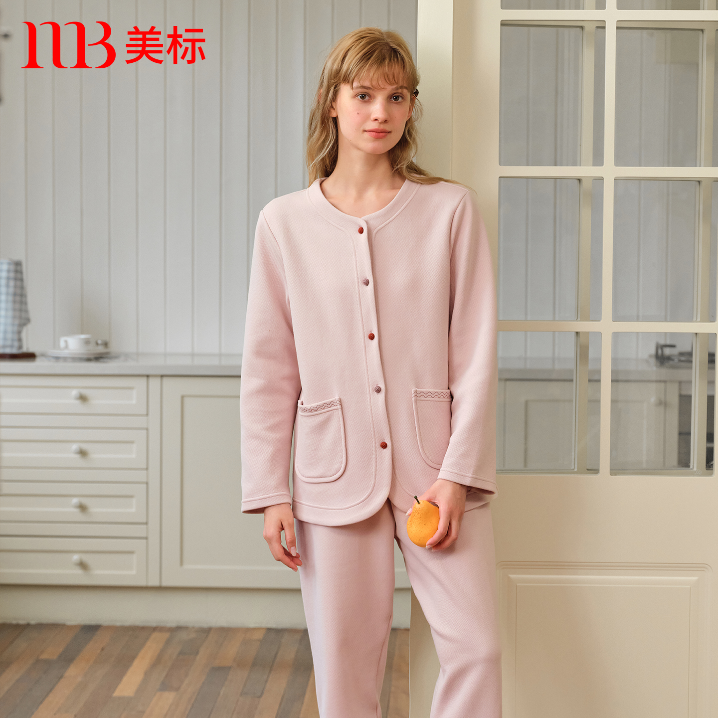 美标空气棉保暖睡衣套装