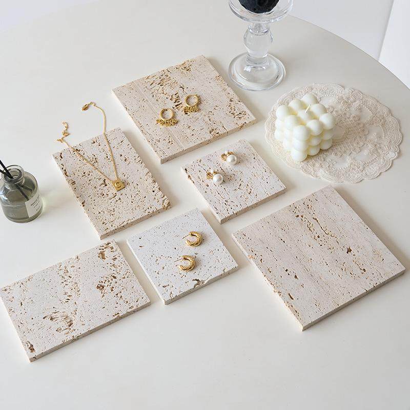 ins洞洞板天然石材 首饰香薰拍照道具家居装饰摆件高级感摄影拍摄