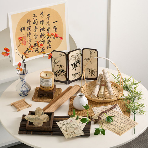 新中式拍照道具装饰摆件