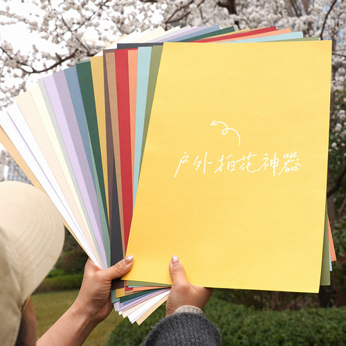 户外拍花神器A3卡纸拍照道具