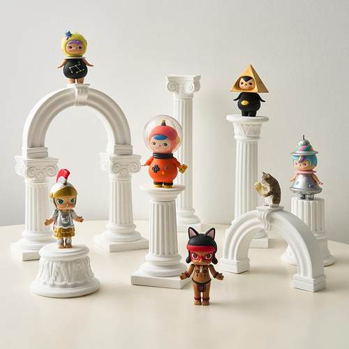 罗马柱摆件手办陈列场景布置