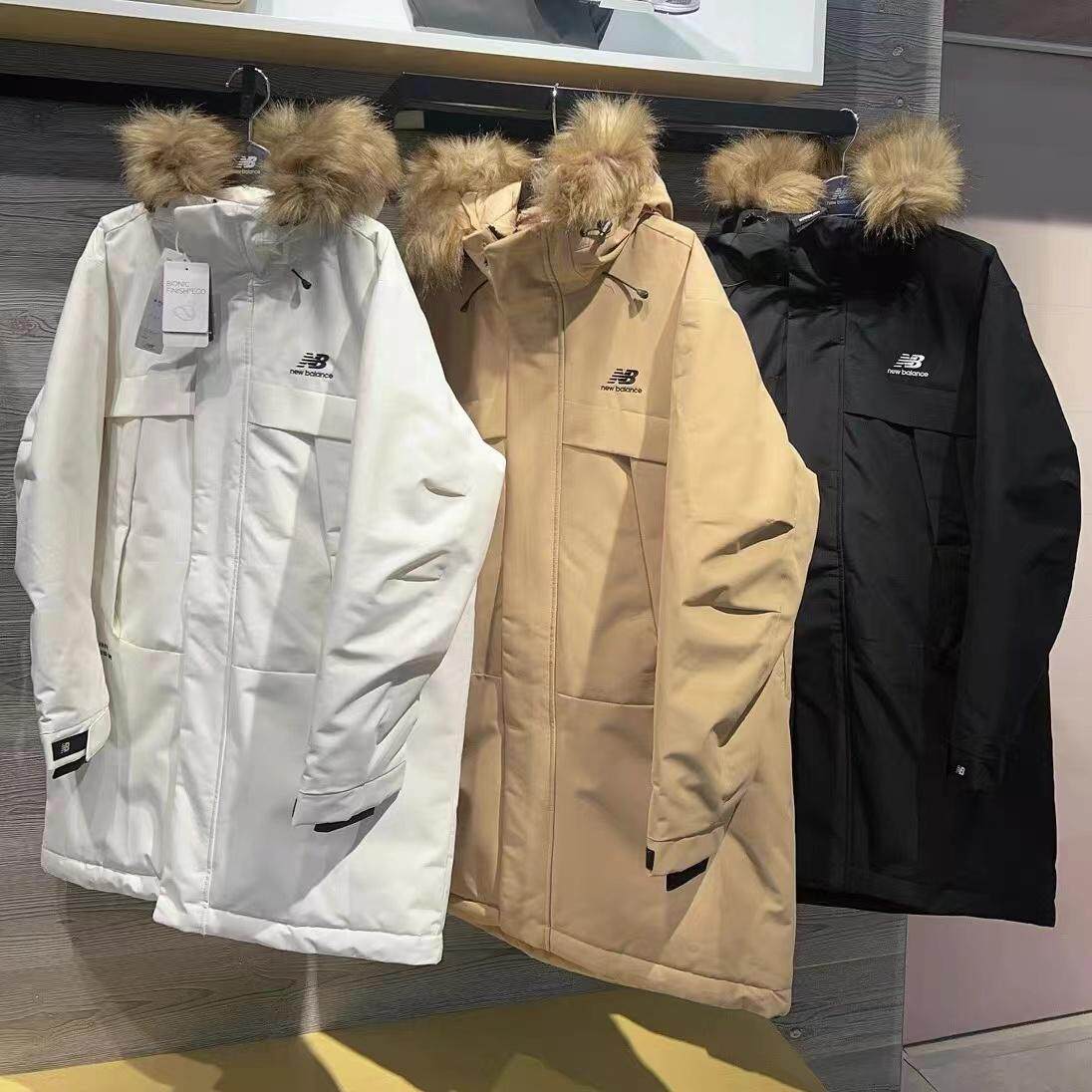NEW BALANCE/ NB男女款经典百搭情侣连帽保暖羽绒服5PC44303