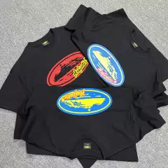 Basic Series Short-Sleeved Phantom Letter Logo Printed T-Shirt