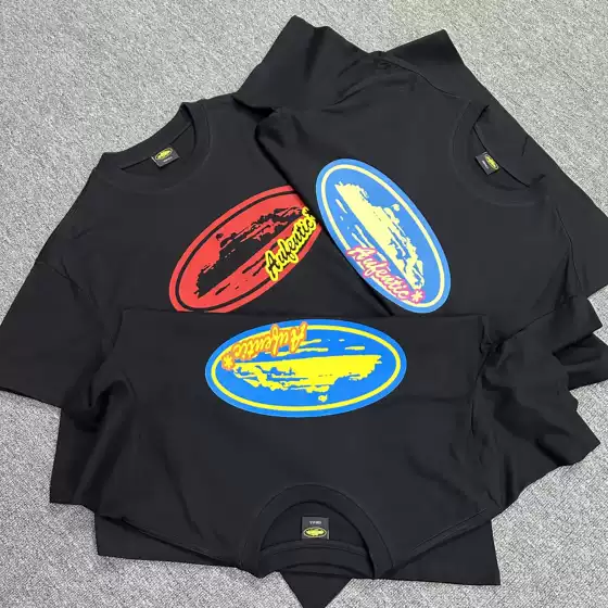 Basic Series Short-Sleeved Phantom Letter Logo Printed T-Shirt