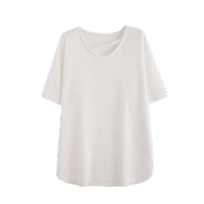 短袖t恤女慵懒风薄款中长款