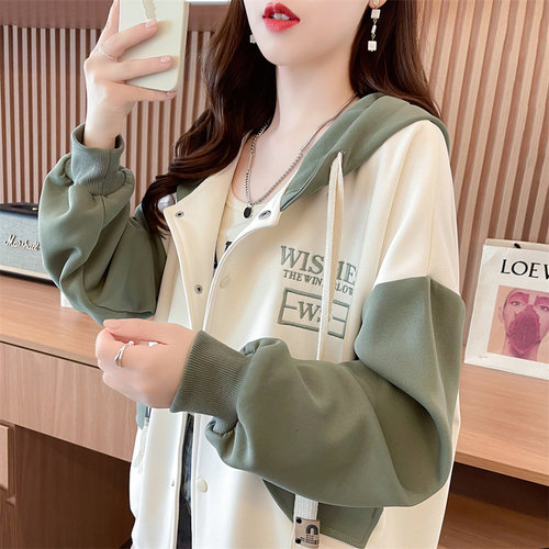 小个子撞色棒球服外套女薄款