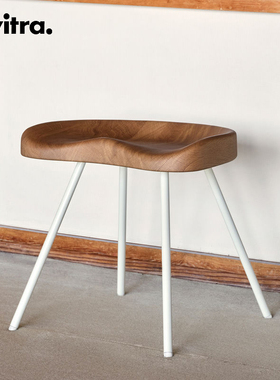 E2全球购正品|瑞士Vitra Tabouret N° 307单人椅 北欧极简实木椅