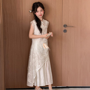 儿童女款夏季连衣裙新中式旗袍2026新款女裙子女童超好看炸街裙子