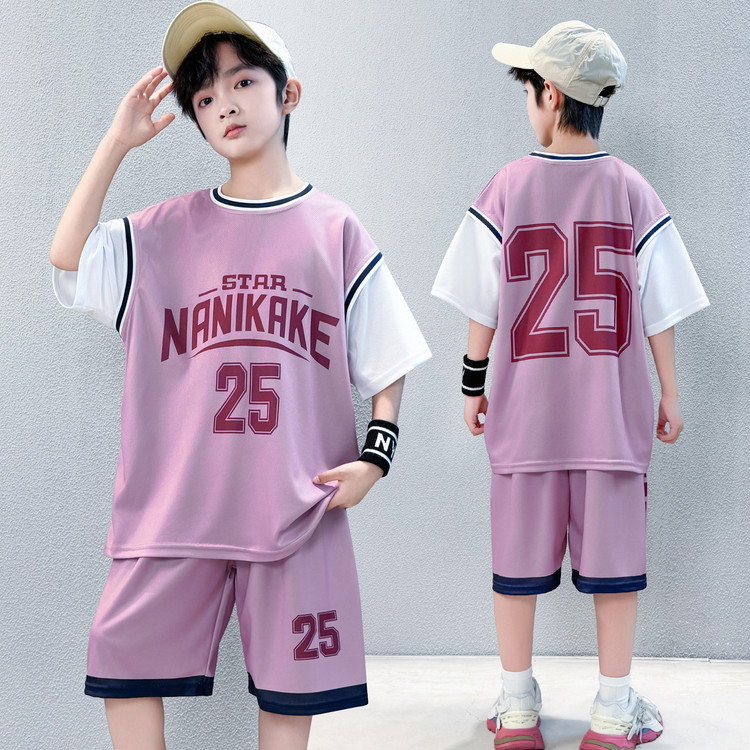 冰丝速干背心篮球服套装男童无袖夏季2026新款夏装运动服凉感夏款