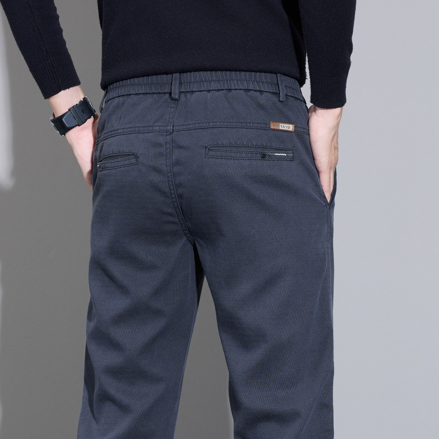 男士休闲裤2025秋季男裤高端商务男款长裤宽松直筒新款春秋裤子男