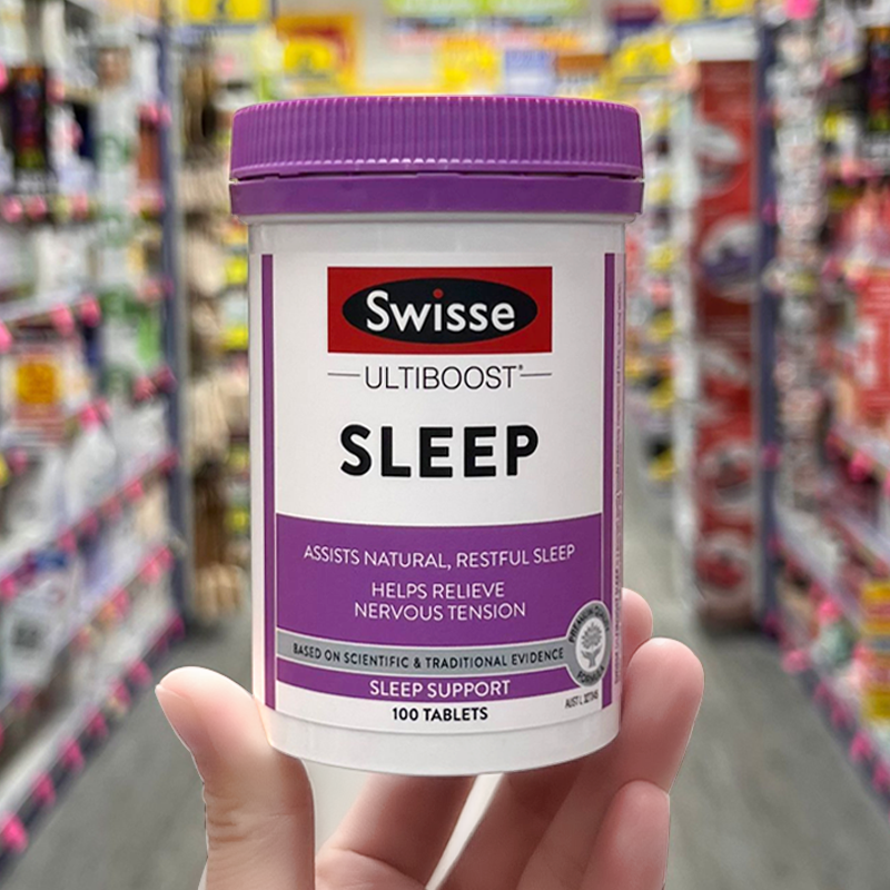 澳洲swisse睡眠片纯草本提取帮助缓解压力助眠片不含褪黑素100粒 保健食品/膳食营养补充食品 褪黑素/γ-氨基丁酸 原图主图