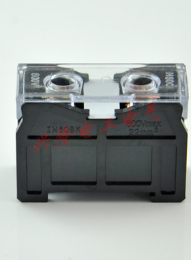 IN-60BK接线端子排 60C日式端子台90A/1位导轨组合式接线板连接器