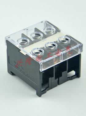 IN-30BK接线端子排 30C日式端子台50A/3位导轨组合式接线板连接器