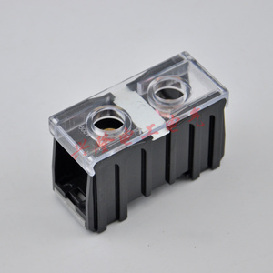 IN-100BK接线端子排100C日式端子台130A/1位导轨组合接线板连接器