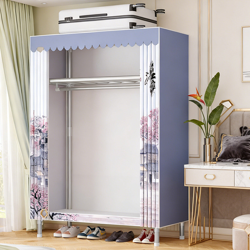 挂衣架落地卧室简易衣服收纳架子