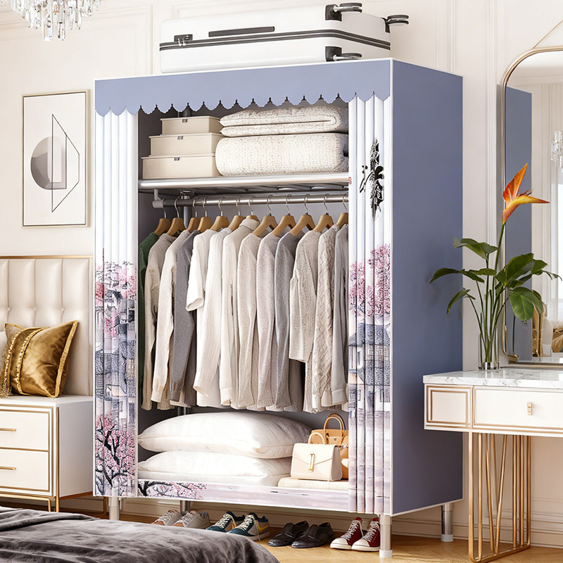 挂衣架落地卧室简易衣服收纳架子