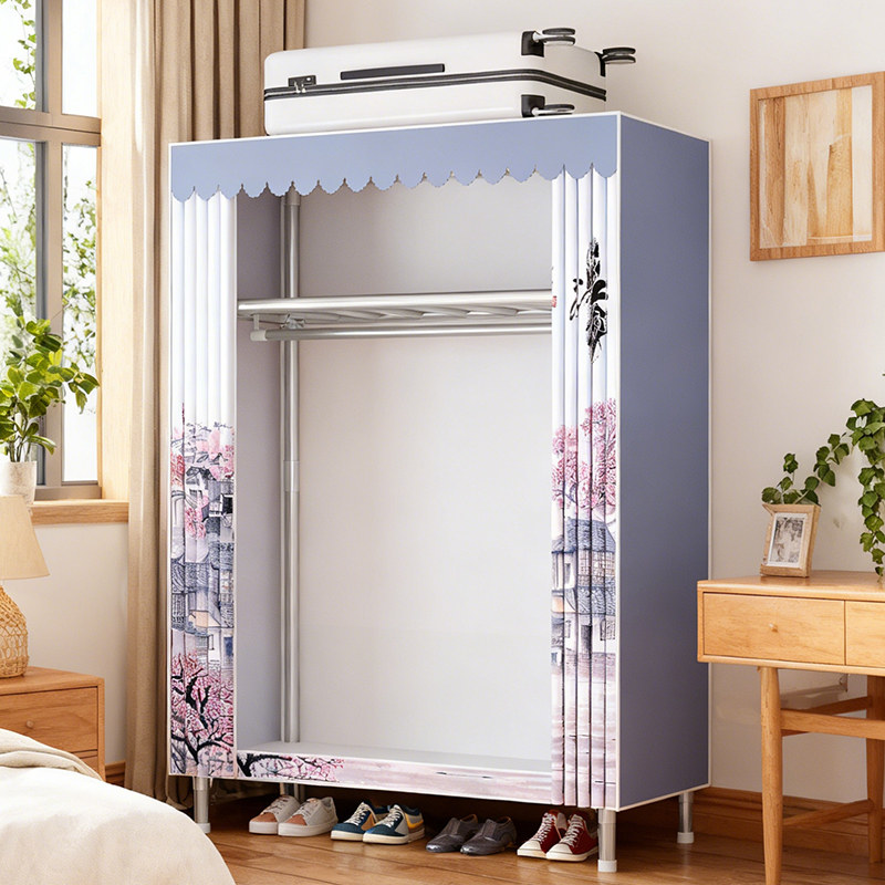 挂衣架落地卧室简易衣服收纳架子