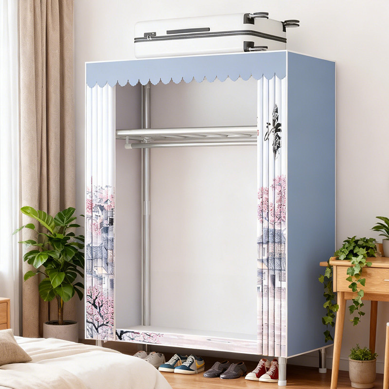 简易衣帽架防尘加厚挂衣橱