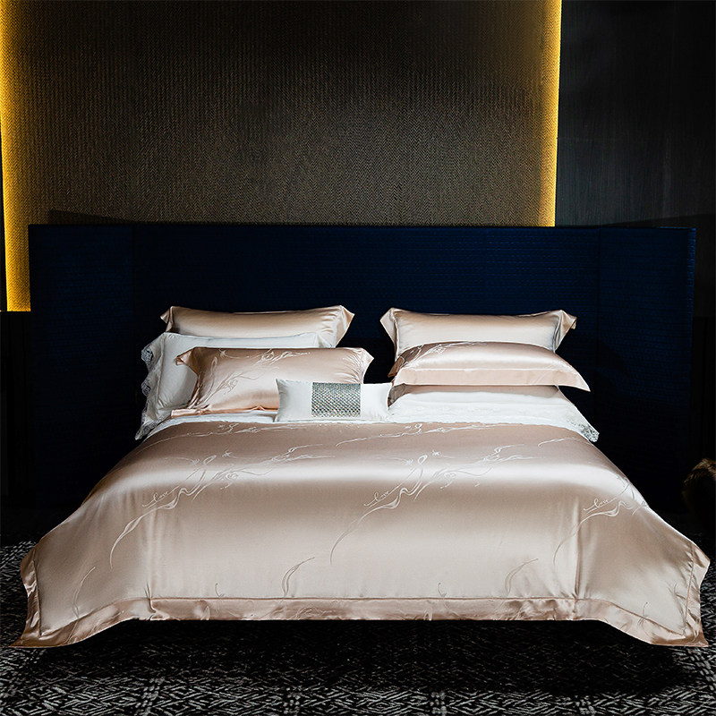 重磅25姆米四件套轻奢高级感床单被套真丝天丝床笠欧式四件套夏季