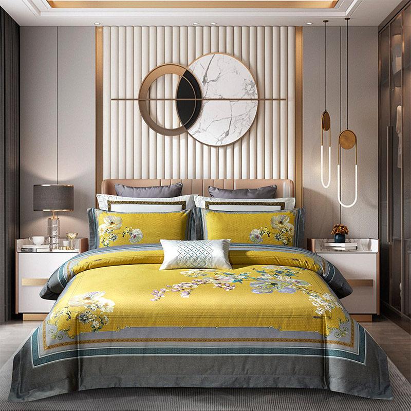 新品高端古典长绒棉140支四件套 轻奢全棉纯棉中国风被套床上用品