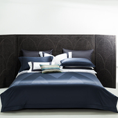 轻奢色织提花140支纯棉长绒棉四件套高档奢华五星级酒店床上用品