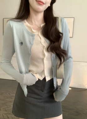 安璃 韩系休闲假两件针织上衣
